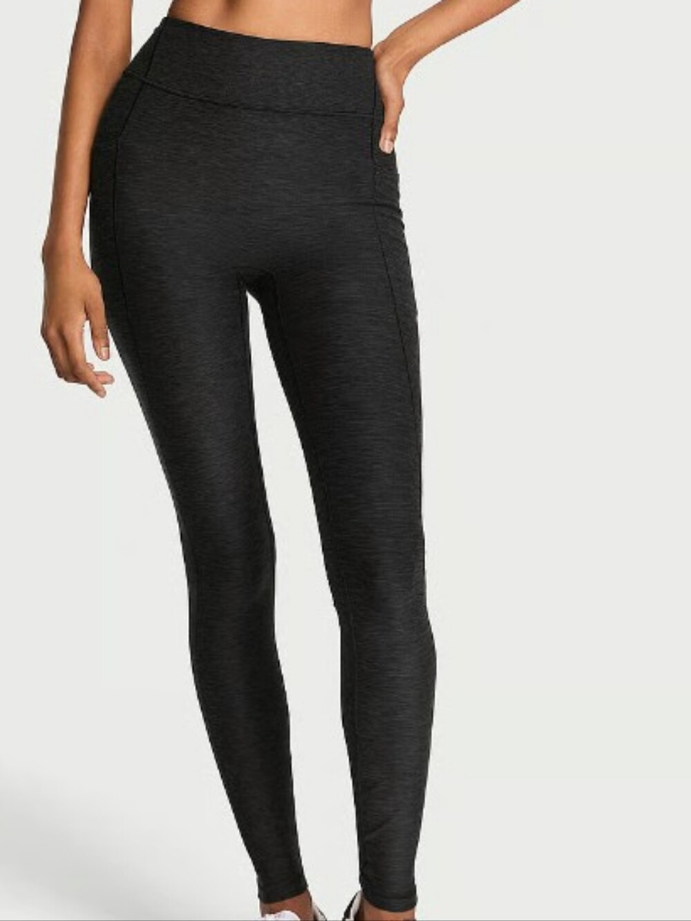 BRAND NEW Victoria's Secret VSX Essential Pocket Heather Black Leggings Size XL